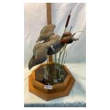 Green wing tail duck decor by Frank Buncher