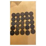 25 Indianhead pennies