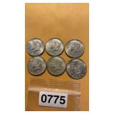 6 half dollars 1967