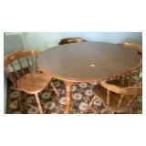 Kitchen table and four chairs