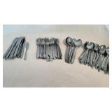 Large group of silverware