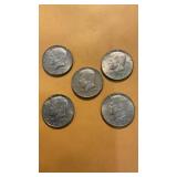 5 half dollars 1967