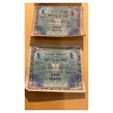 German Allied military currency 3 pcs
