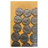 30 Buffalo nickels