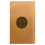 1930 Soviet Union three Kopek coin