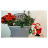 Artificial flowers and stuffed bears