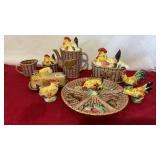 Vintage Rossini Japan ceramic Hen on the Nest set