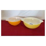Pyrex ovenware 1 1/2 qt and 2 1/2 qt made in the