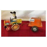 Vintage Mickey Mouse, metal car and miscellaneous