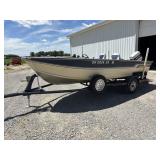 1988 Smoker Craft boat 16ï¿½ aluminum ,1986 60hp