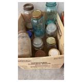 Miscellaneous canning jars