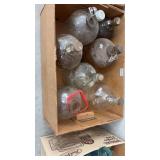 Miscellaneous glass jugs