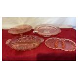 Pink depression assorted lot