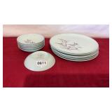 Ballerina Mist dish set made in the USA set of