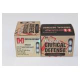 (2) Boxes Hornady Triple Defense Slug. .410