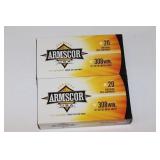(2) Boxes ARMSCOR 308WIN. FMJ. 40 Rounds