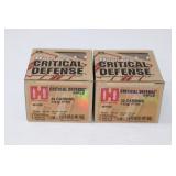 (2) Boxes Hornady 30 Carbine. Critical Defense