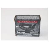 (1) Box Winchester Silvertip 9mm Luger JHP