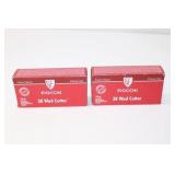 (2) Boxes FIOCCHI 38Wad Cutter. 148gr.100 rounds