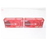 (2) Boxes Federal. 9mm Luger. 115gr. 100 Rounds