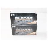 (2) Boxes CCI Blazer 9mm Luger. 124gr. FMJ