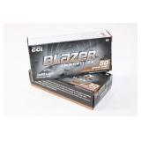 (2) Boxes CCI Blazer 9mm Luger. 124gr. FMJ