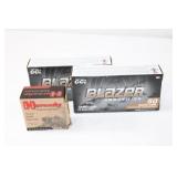 (3) Boxes 9mm Luger. CCI & Hornady. 125 rounds