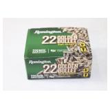 (1) Boxes Remington .22lr. 38gr. HP. 225 rounds