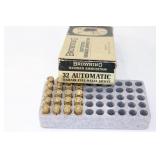 (1) Partial Box Browning 32 Auto. 71 gr. 20