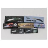(7) Small Folding Pocket Knives. NIB