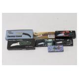(7) Small Folding Pocket Knives. NIB