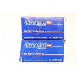 (2) Boxes ULTRAMAX 9mm Luger. Remanufactured