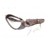 Awesome Vintage Tooled Leather Pistol Rig.
