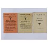 (3) Nazi Deutsches Reichspost Booklets