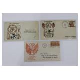 (3) WWII USMC Patriotic Postal Covers