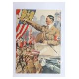 1936 Adolf Hitler Nazi Decorative Telegram