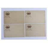(4) 1920-22 USS Fox Stationery Envelopes