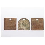 Dug WWII Nazi Equipment/Uniform Tags