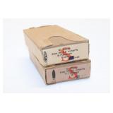 (2) Full Boxes Nazi WWII 8mm Cartridges