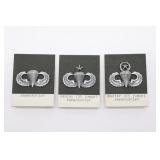 (3) Vietnam War Era US Paratrooper Wings