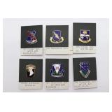 (6) Airborne Unit Crests/Distinctive Insignia