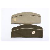 (2) WWII U.S. Army Overseas Caps
