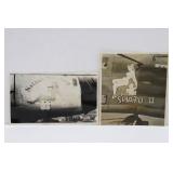 (2) WWII U.S. AAF Plane Nose-Art Photos