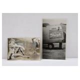 (2) WWII U.S. AAF Plane Nose-Art Photos