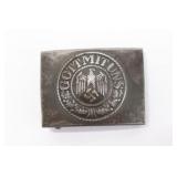 WWII Nazi Army Steel Belt Buckle