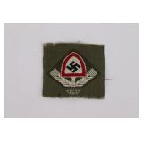Nazi RAD Bevo Weave Cap Patch