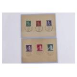 (2) Nazi Occupied Territories Postal Sheets