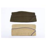 (2) WWII Army Air Corps Overseas Caps
