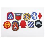 Lot (10) WWII U.S. Army Patches