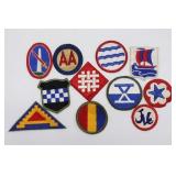 Lot (10) WWII U.S. Army Patches